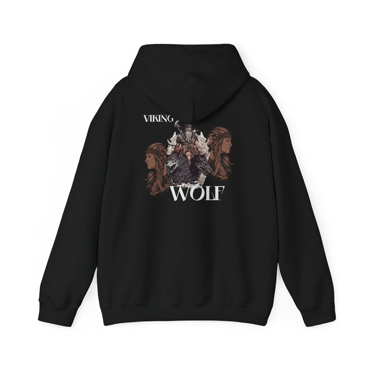 Viking Wolf Hoodie — Norse Viking Wolf Graphic Hoodie