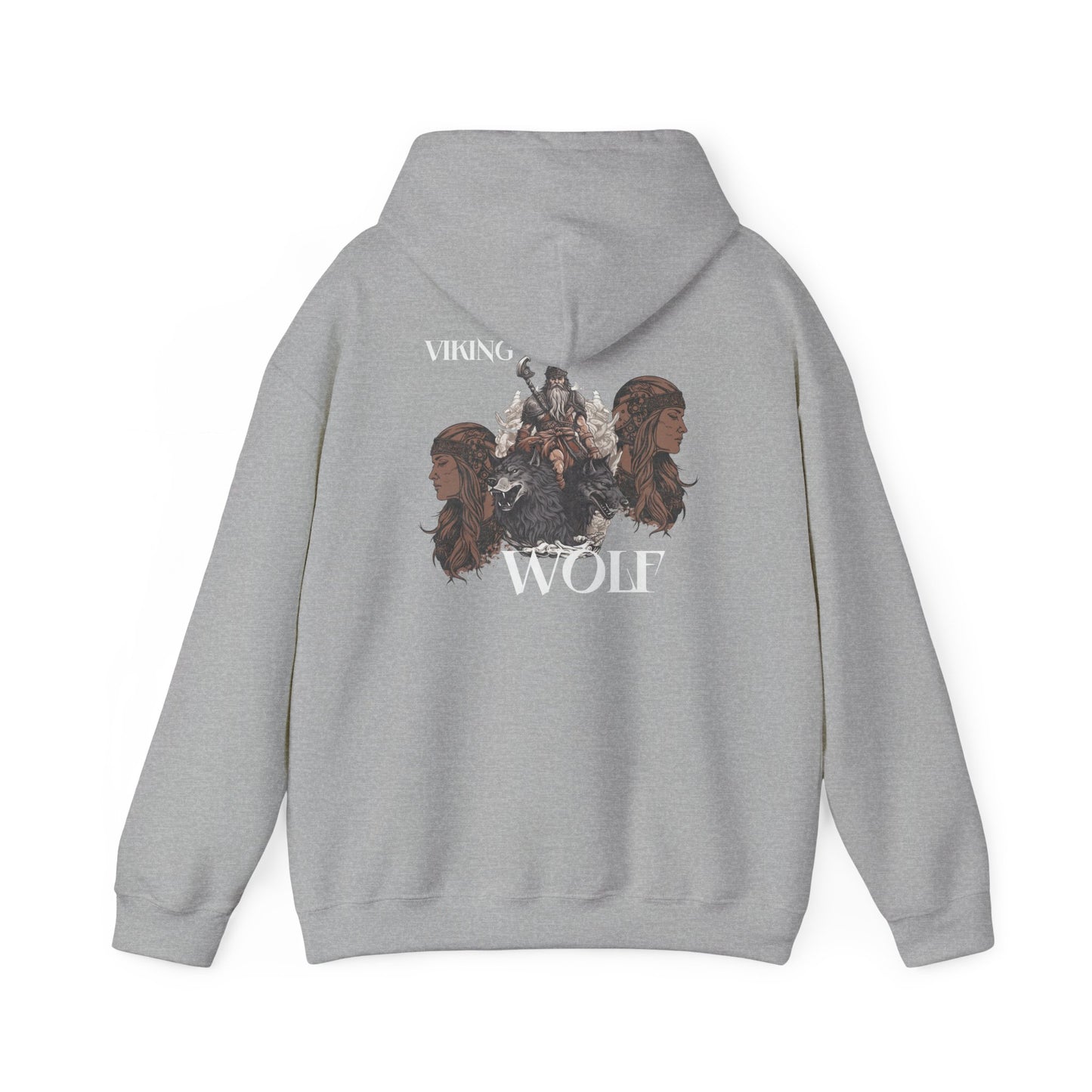 Viking Wolf Hoodie — Norse Viking Wolf Graphic Hoodie