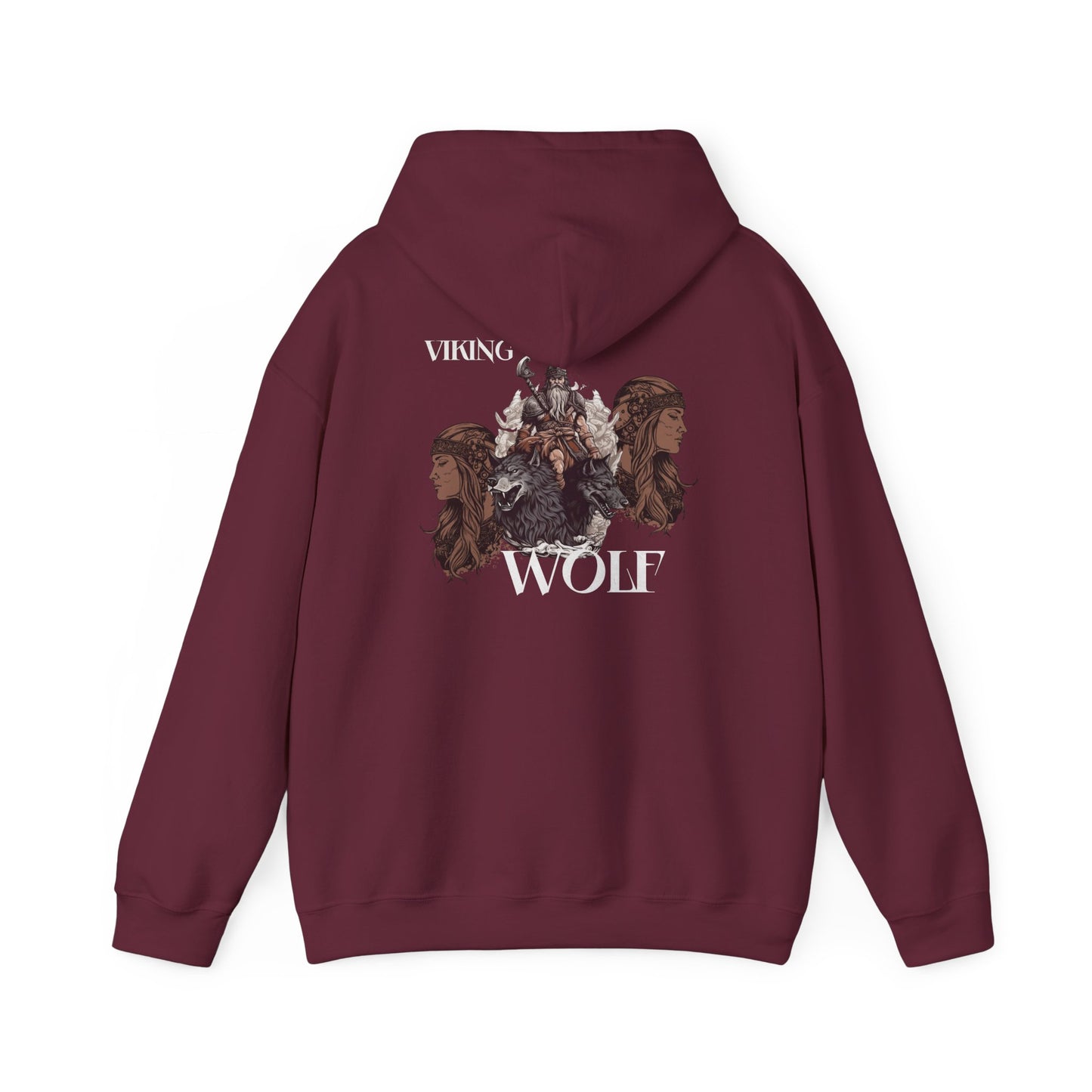 Viking Wolf Hoodie — Norse Viking Wolf Graphic Hoodie